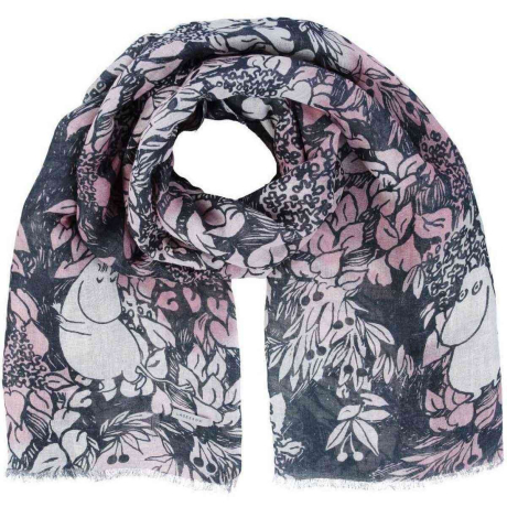 Lněný šátek Finn Family rosa 70x200