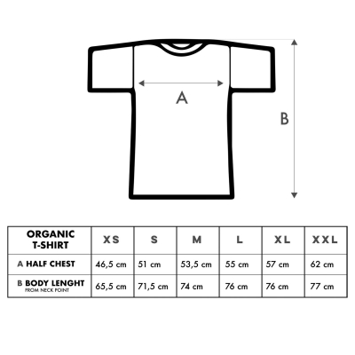 Bavlněné tričko Moomin Equality T-shirt bílé. size chart