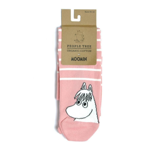 Moomin Stripe Socks pink 35-38 vegan ponožky