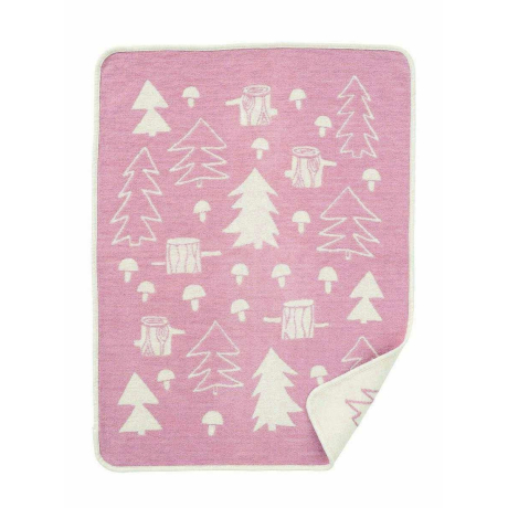 Dětská deka Mushroom pink (chenille) 70x90