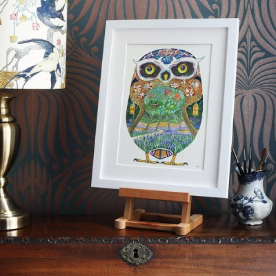 Art print The DM Owl in the forest