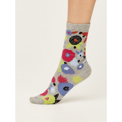 Cotton socks Abstract grey 37-40