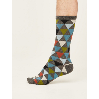 Cotton socks Geometric grey 41-46