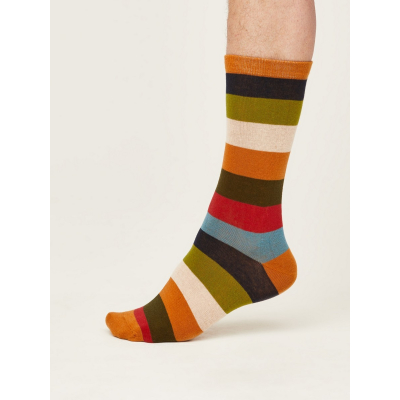 Bavlněné ponožky Geometric yellow stripe 41-46
