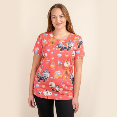 Pyžamo Friendship coral