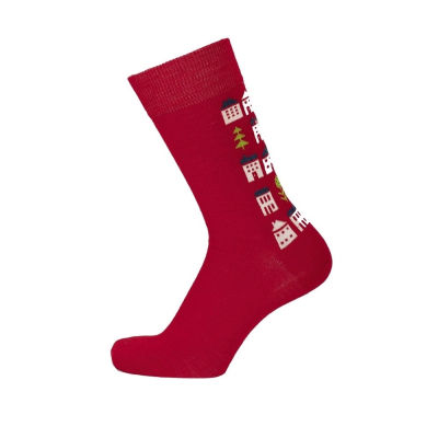 Merino ponožky House red