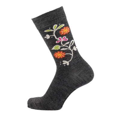 Merino ponožky Bloom antracite