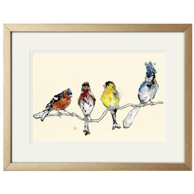 Art print AW Finches Birds