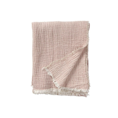 Bavlněná deka DUO pink 130x170